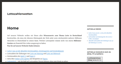 Desktop Screenshot of lottozahlenwetten.com